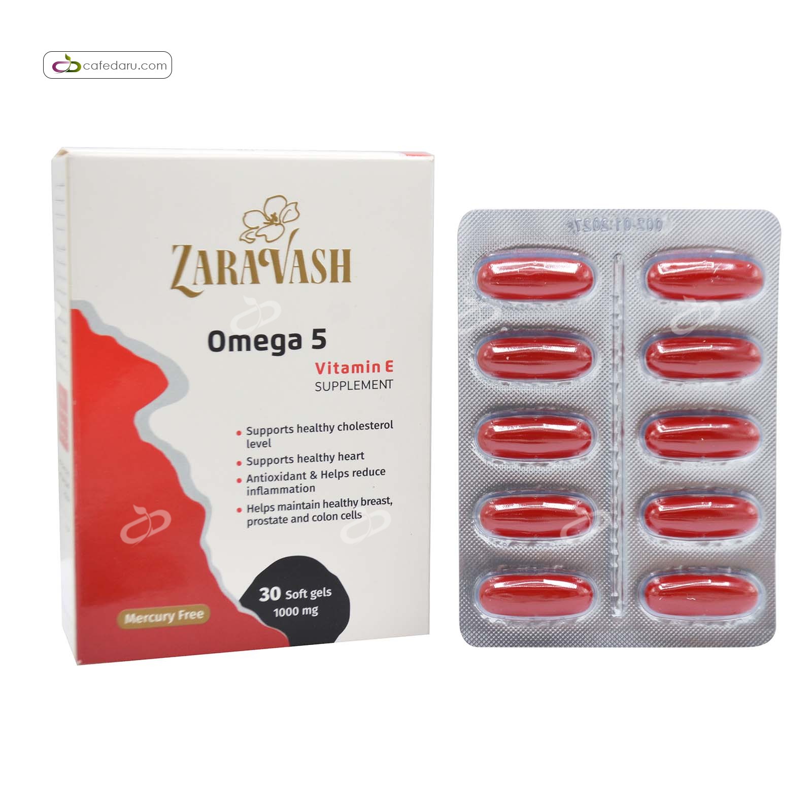 امگا 5 1000 میلی گرم زراوش مهر آیین 30 سافت ژل
